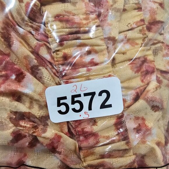 Band of the Free Bay Tie Front Crop Long Sleeve Floral Top Sz XS - Picture 10 of 10